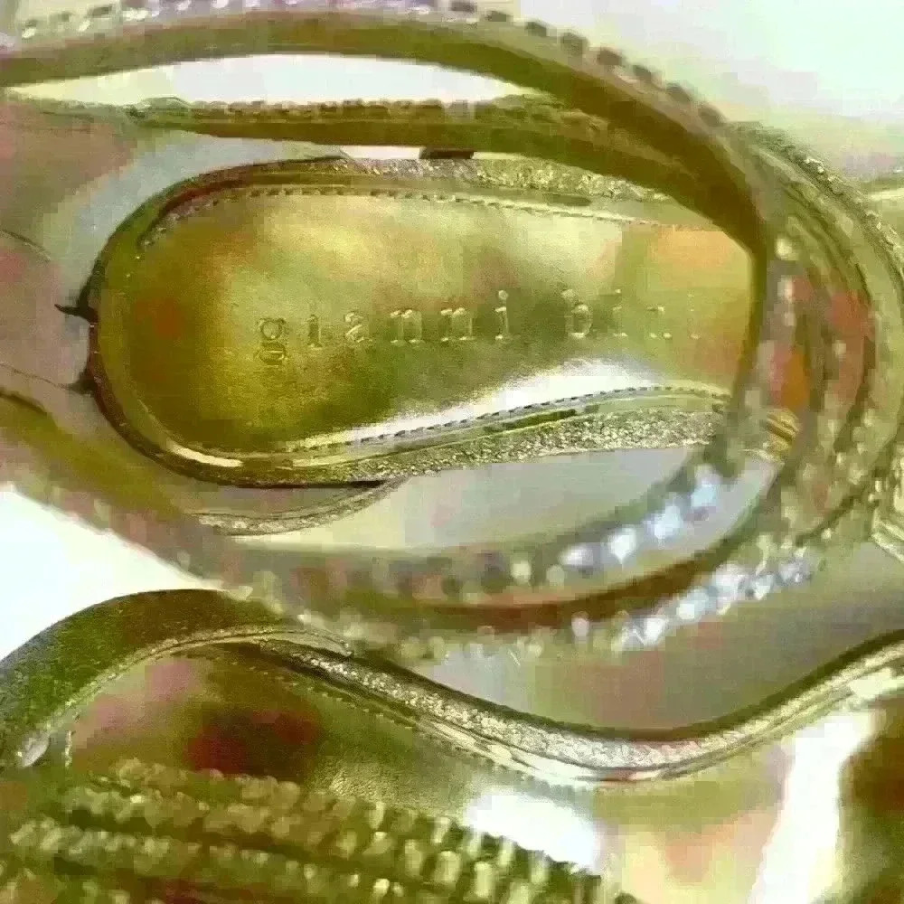 NWOT. Gianni Bini Shawn Sparkle Embellished Strappy Dress Sandal Heels. … - Picture 3 of 5